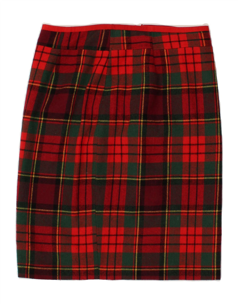 VINTAGE Womens Pencil Skirt W30 Medium Red Plaid | Vintage Vintage | Thrift | Second-Hand Vintage | Used Clothing | Messina Hembry 