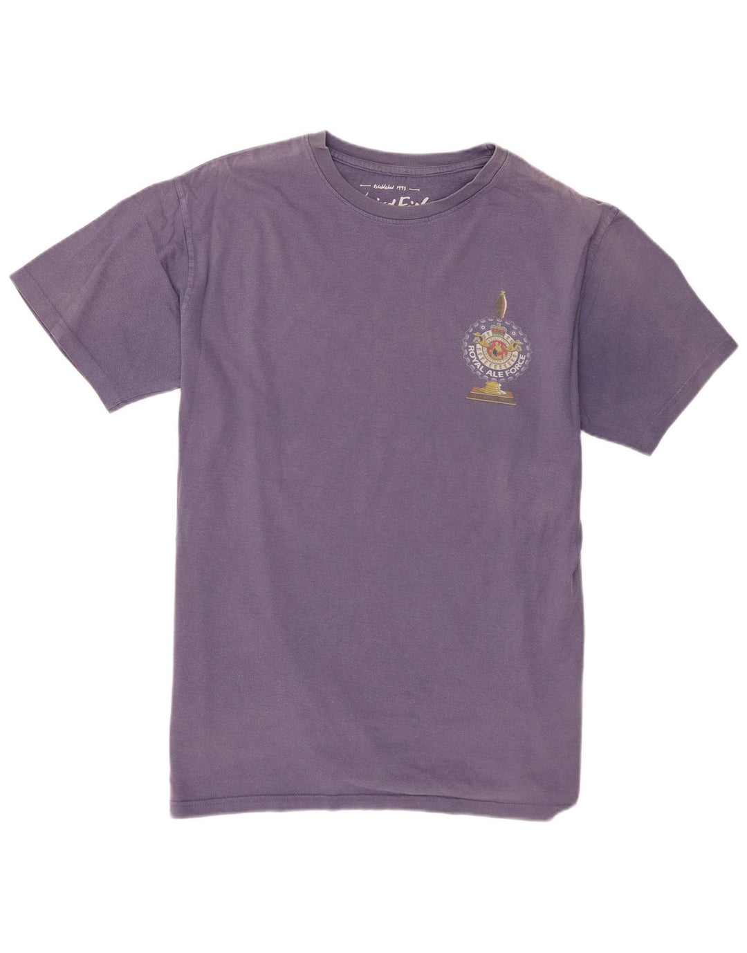 Weird Fish Mens Graphic T-Shirt Top Large Purple Cotton