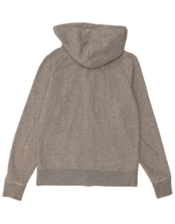 Gap Womens Graphic Zip Hoodie Sweater UK 10 Small Grey Cotton