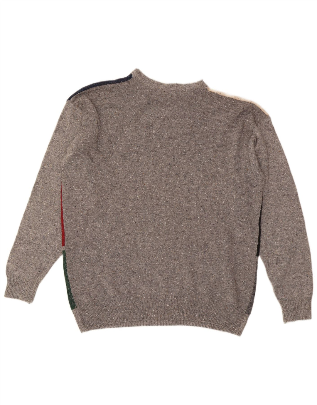 Vintage Mens Crew Neck Jumper Sweater XL Multicoloured Geometric