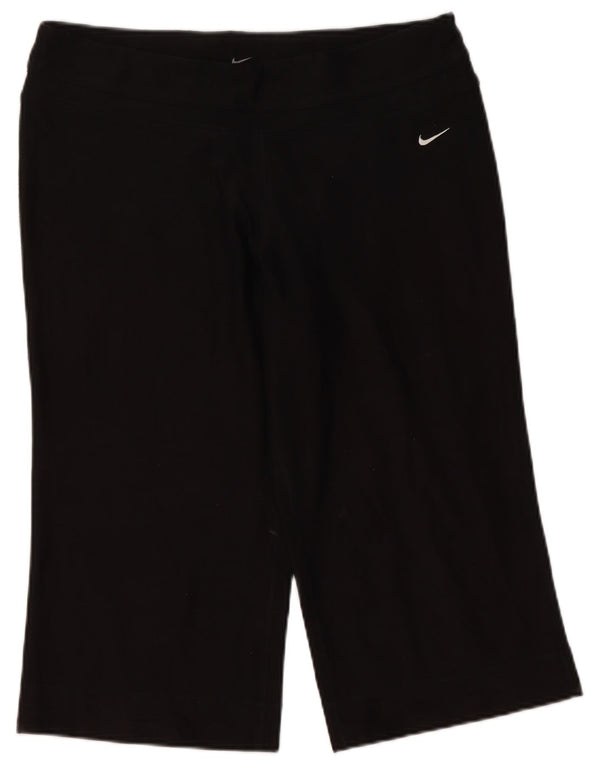 Nike Womens Dri Fit Bermuda Sport Shorts UK 16 Large  Black Polyester