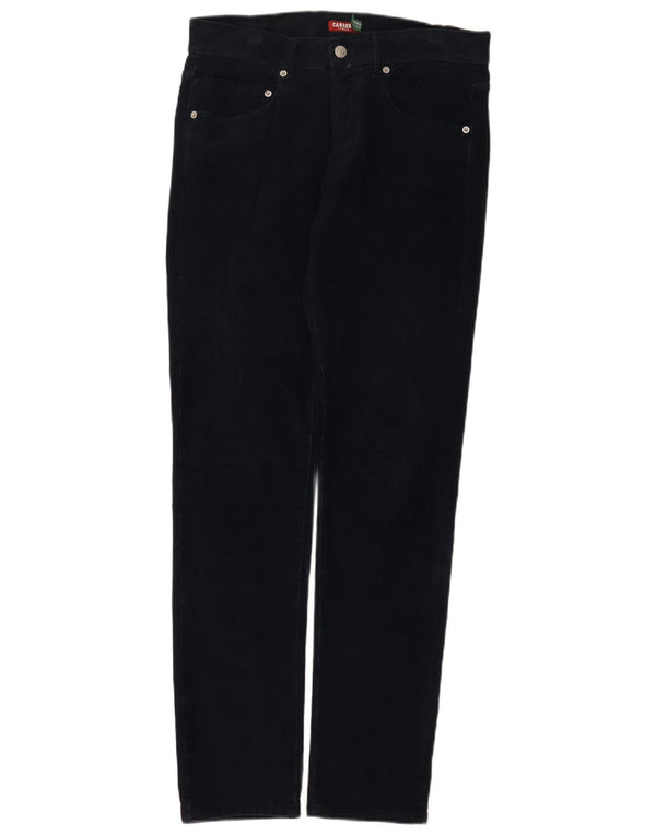 Carrera Womens 417 Slim Corduroy Trousers W31 L32 Navy Blue Cotton