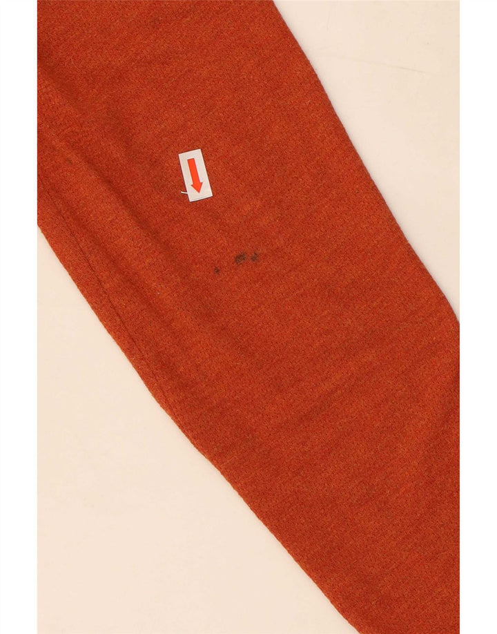 Nike Mens Hooded Top Long Sleeve Small Orange Polyester