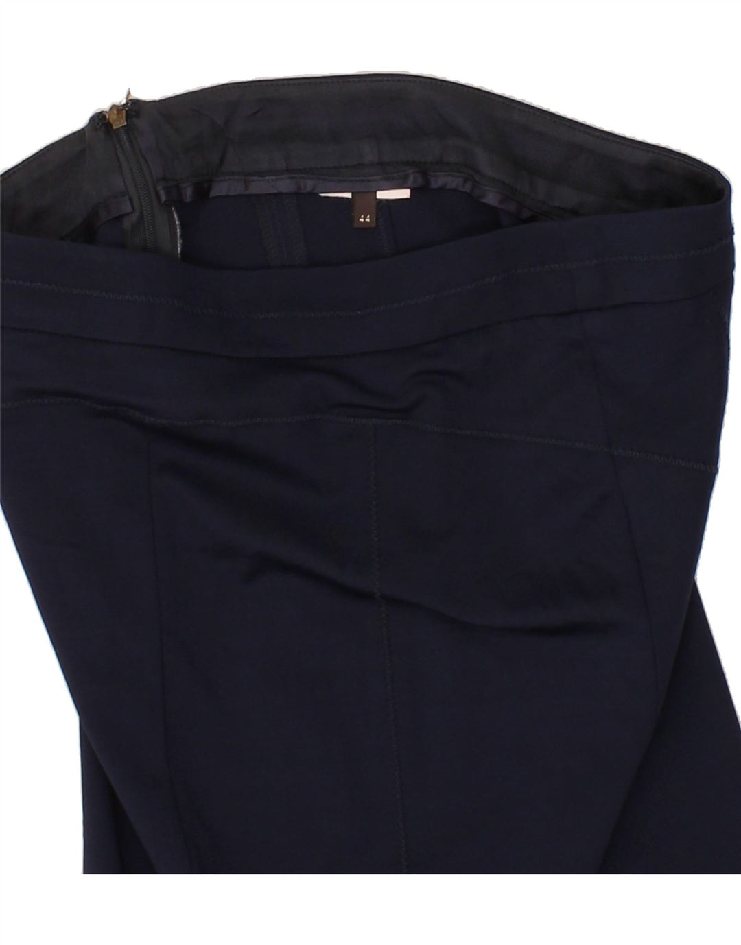 TRUSSARDI Womens Pencil Skirt IT 44 Medium W28 Navy Blue Vintage Trussardi and Second-Hand Trussardi from Messina Hembry 