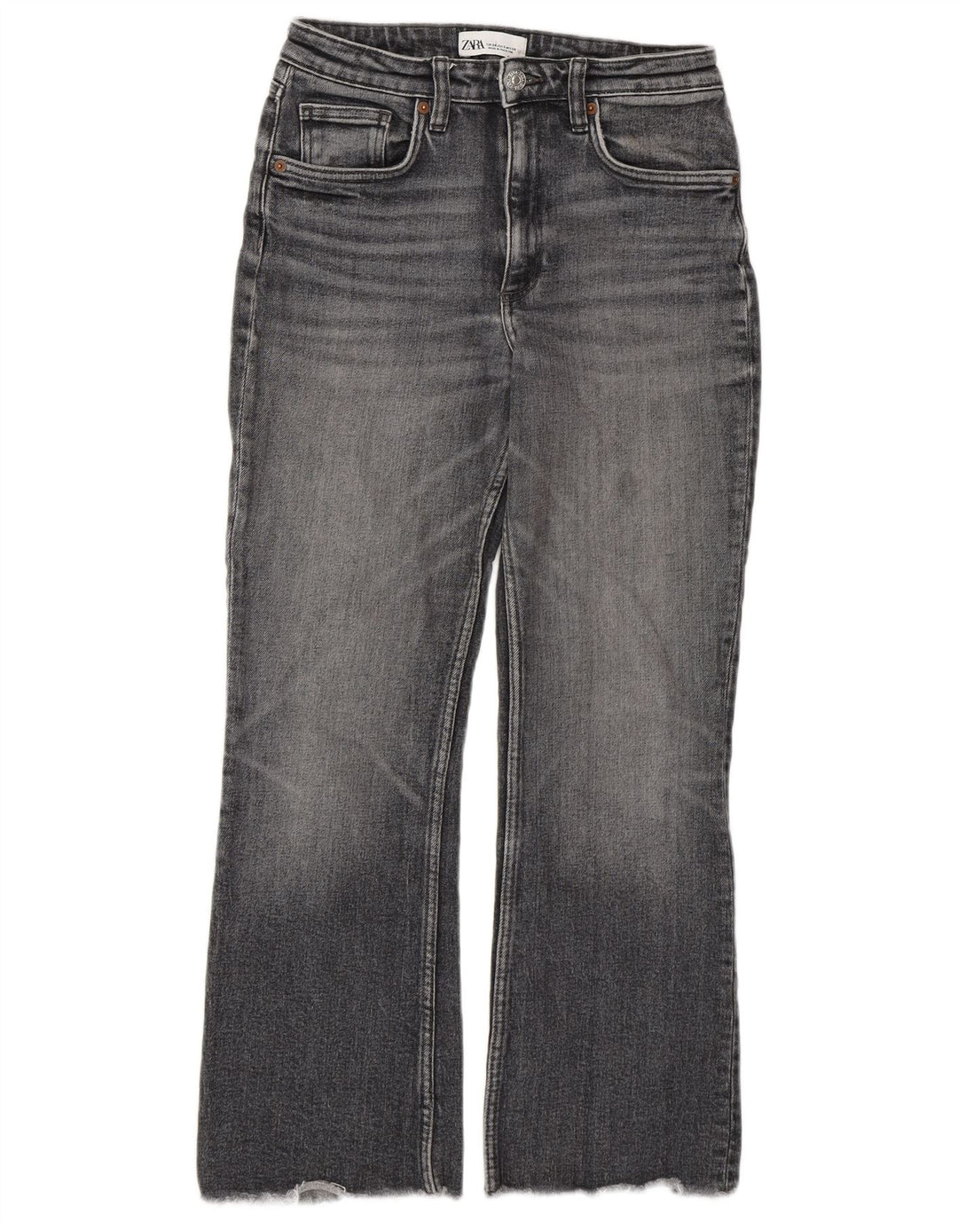 Zara Womens Bootcut Jeans EU 34 2XS W24 L26 Grey