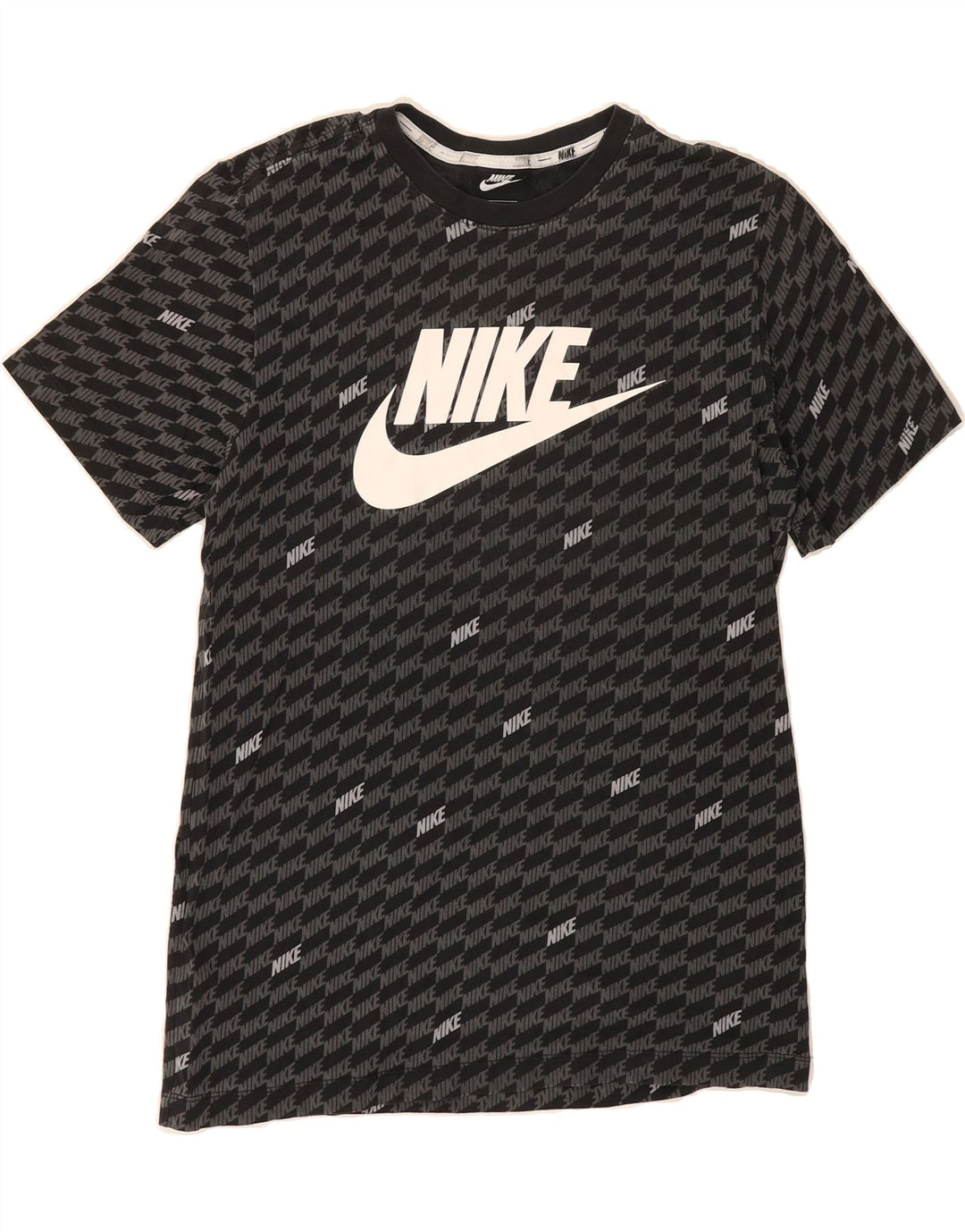 NIKE Mens Graphic T-Shirt Top Medium Black Cotton Vintage Nike and Second-Hand Nike from Messina Hembry 