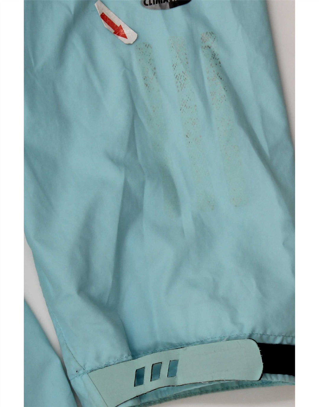 Adidas Womens Clima Proof Hooded Rain Jacket UK 16 Large Blue Polyester