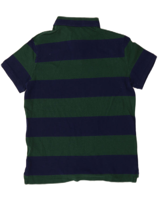 Polo Ralph Lauren Mens Rugby Polo Shirt Medium Green Striped