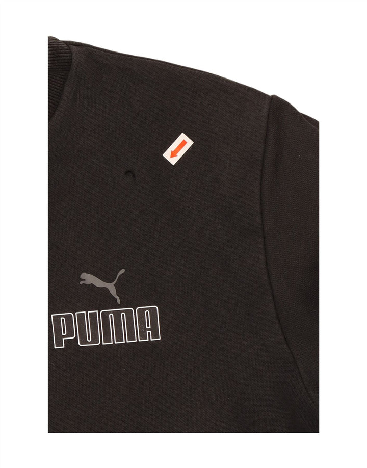 PUMA Mens Sweatshirt Jumper Large Black Cotton Vintage Puma and Second-Hand Puma from Messina Hembry 