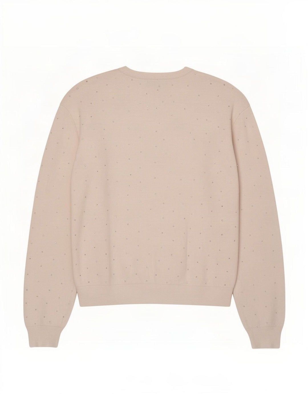 Marks & Spencer Womens Crew Neck Jumper Sweater UK 16 Large White Spotted