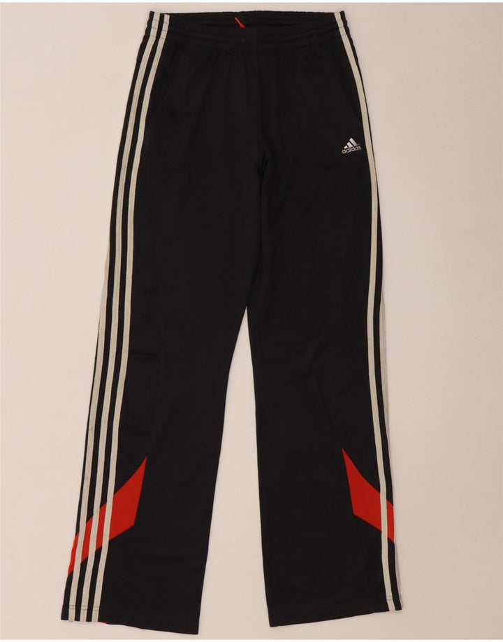 Adidas Boys Tracksuit Trousers 15-16 Years  Navy Blue Colourblock Polyester