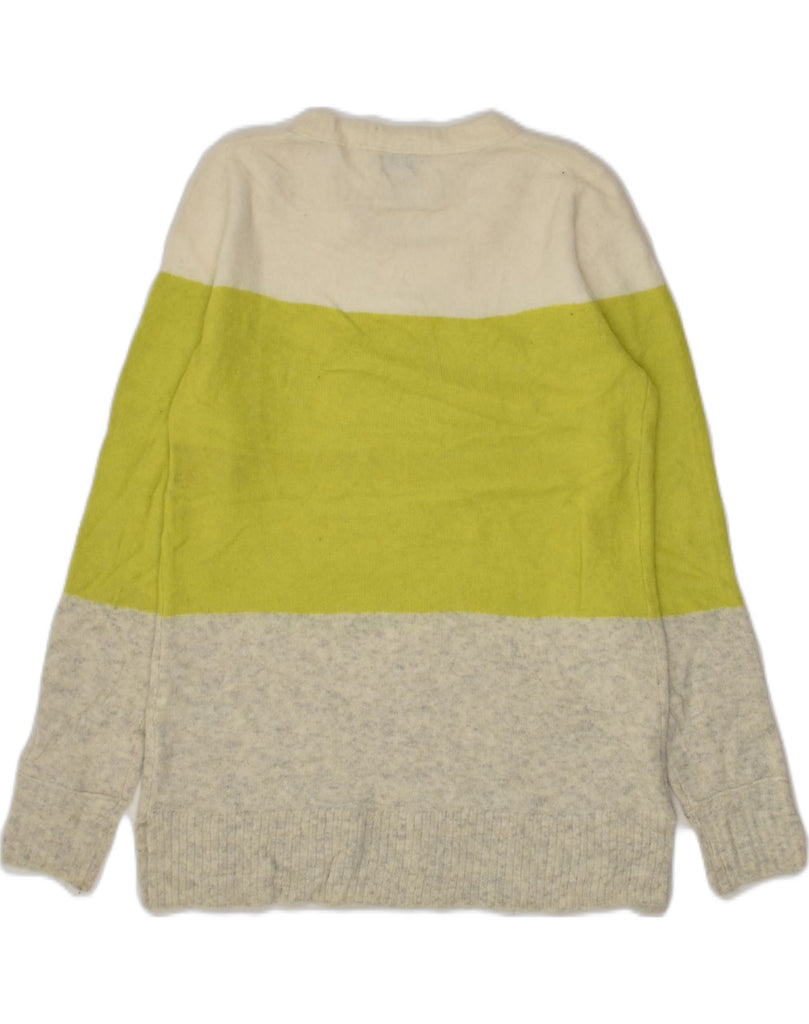 J. CREW Womens Crew Neck Jumper Sweater UK 2 2XS Multicoloured Colourblock | Vintage J. Crew | Thrift | Second-Hand J. Crew | Used Clothing | Messina Hembry 