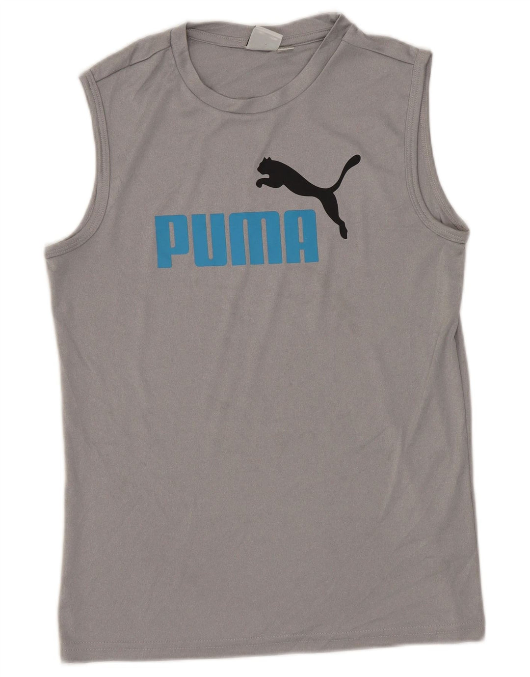 Puma Boys Graphic Vest Top 10-11 Years Medium  Grey Polyester