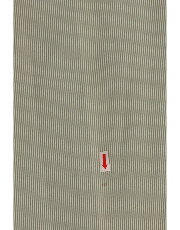 Vintage Womens Flared Skirt IT 46 Large W30 Green Striped Polyester