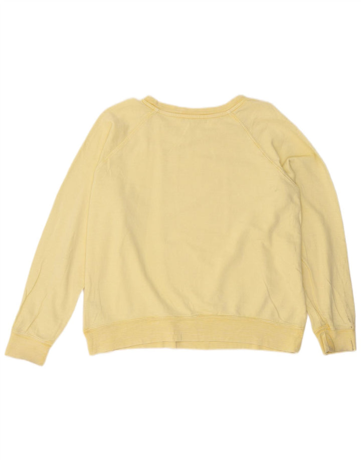 Marks & Spencer Womens Oversized Sweatshirt Jumper UK 18 XL  Yellow Cotton