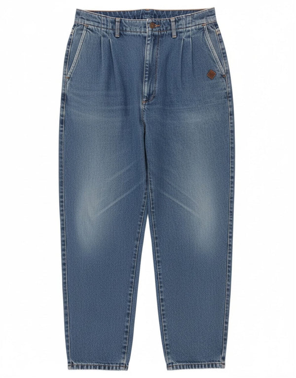 Vintage Womens High Waist Tapered Jeans W30 L29 Blue Cotton