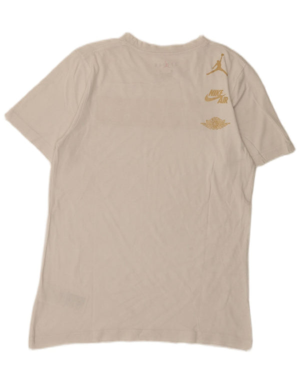 Jordan Boys Graphic T-Shirt Top 13-14 Years XL White Cotton