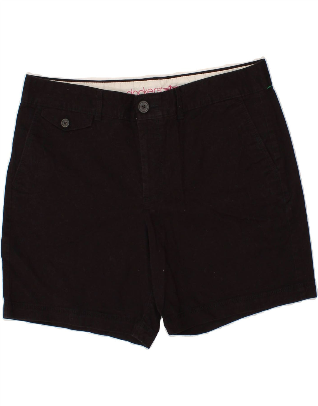 DOCKERS Womens Chino Shorts US 12 Large W34  Black Cotton Vintage Dockers and Second-Hand Dockers from Messina Hembry 