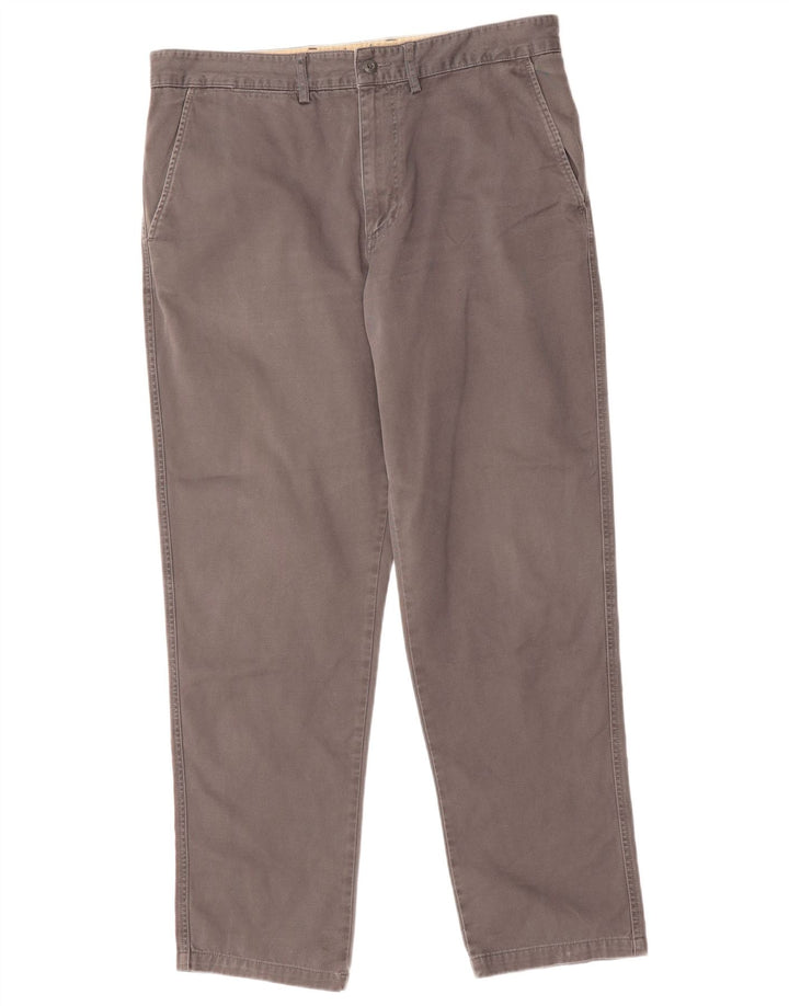 AVIREX Mens Slim Chino Trousers W36 L34  Grey Cotton