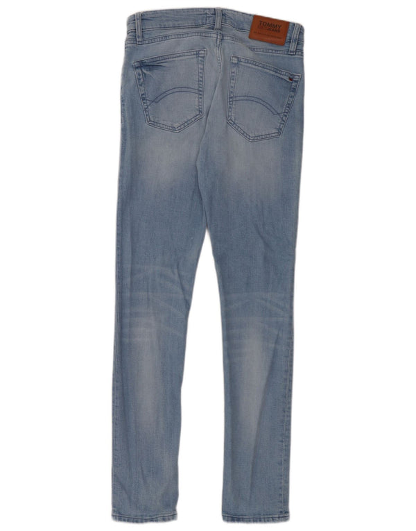 Tommy Hilfiger Womens Slim Tapered Jeans W29 L32 Blue Cotton