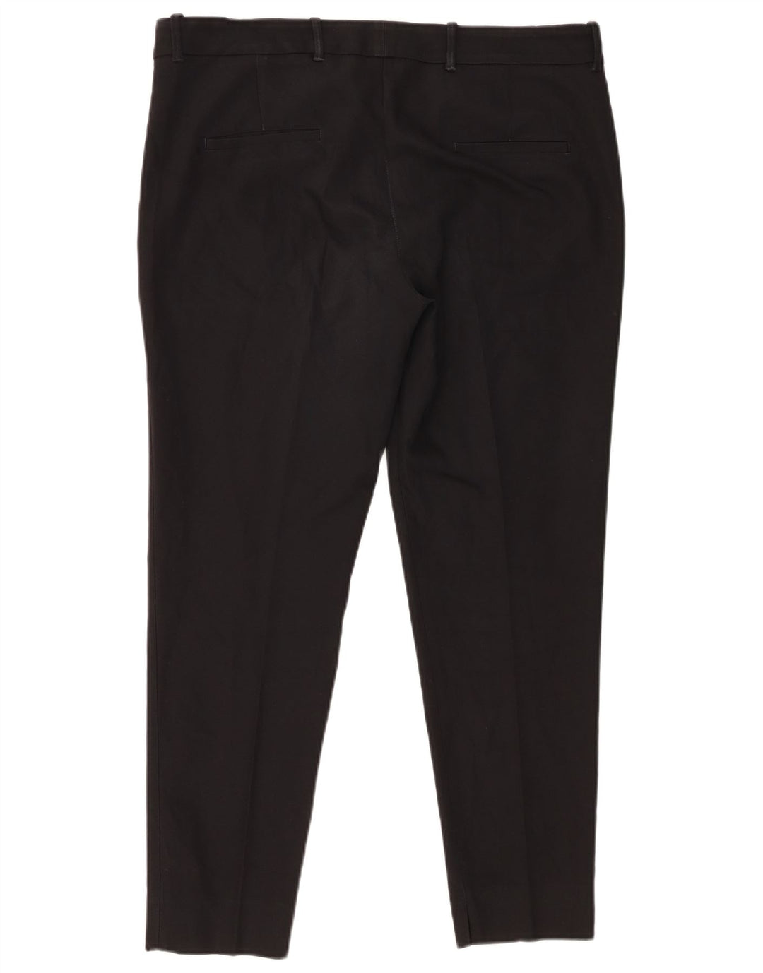 Zara Womens Slim Chino Trousers XL W32 L28 Black Polyester