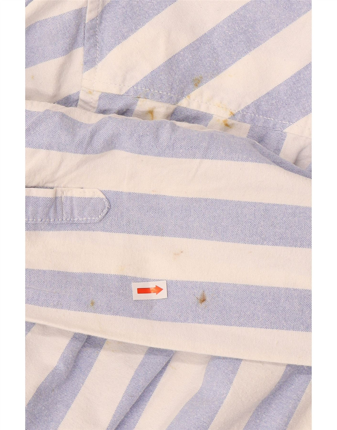 TOMMY HILFIGER Mens Relaxed Fit Shirt Small Blue Striped Cotton