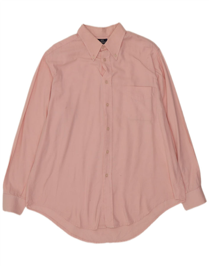 SUPERGA Mens Shirt Size 41/42 Large Pink Cotton