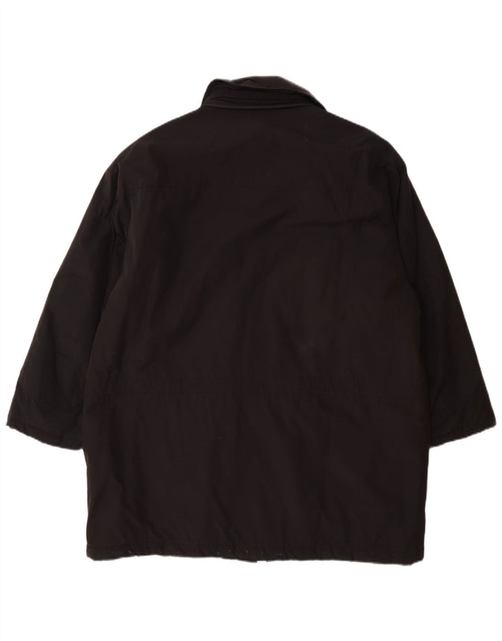 Belfe & Belfe Mens Utility Jacket UK 40 Large Black Cotton