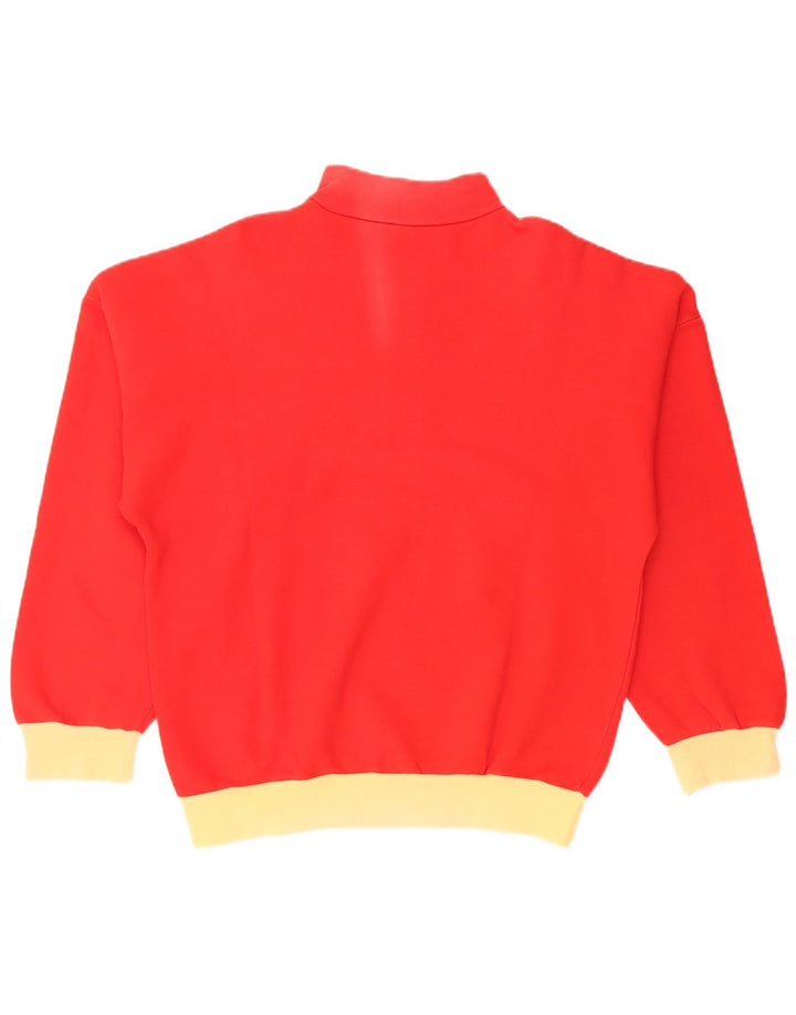 Vintage Mens Full Tracksuit EU 48 Medium  Red Colourblock Cotton