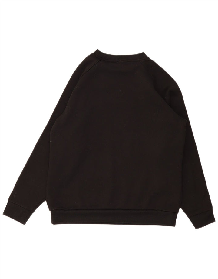 Tommy Hilfiger Womens Graphic Sweatshirt Jumper UK 16 Large Black Polyester