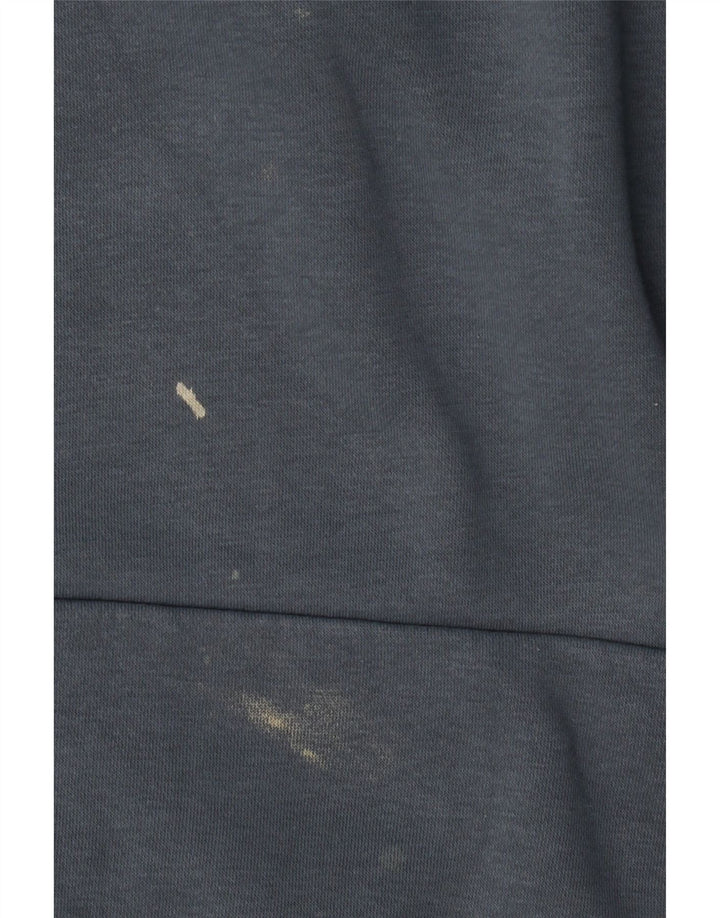 PUMA Mens Hoodie Jumper XL Blue Cotton