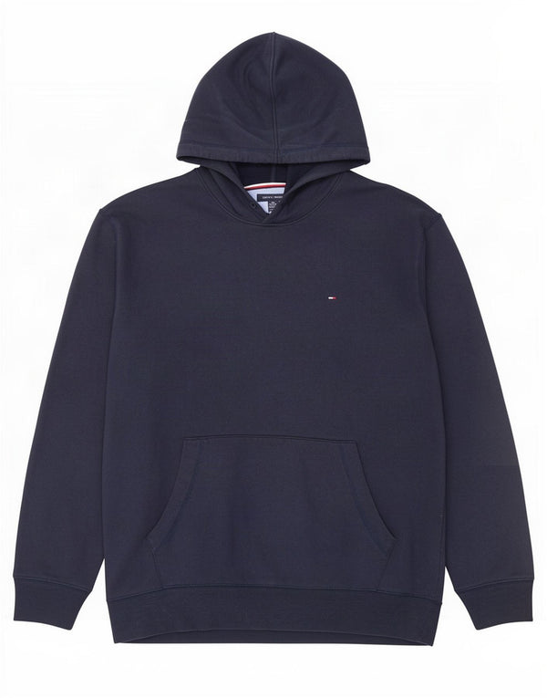 Tommy Hilfiger Mens Hoodie Jumper 2XL Navy Blue Cotton