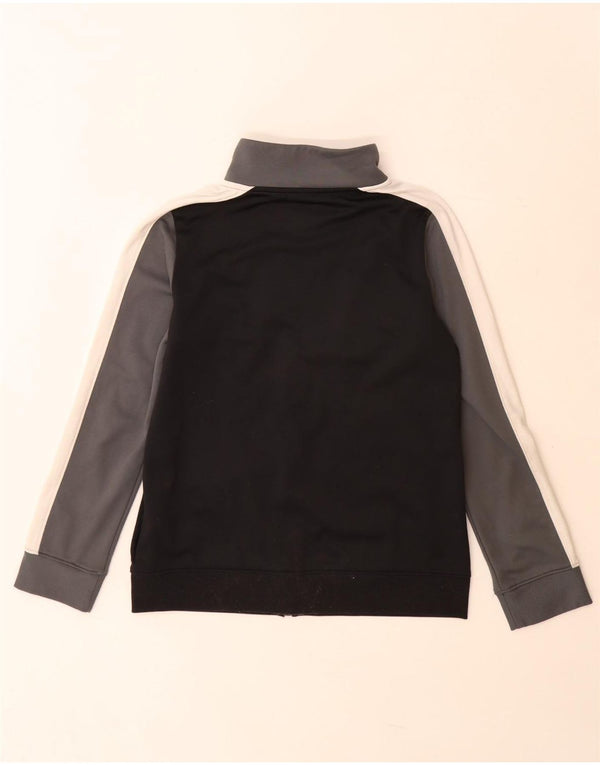 Under Armour Boys Tracksuit Top Jacket 9-10 Years Medium Black Colourblock