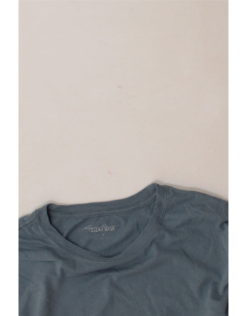 EDDIE BAUER Mens Top Long Sleeve XL Blue Cotton Vintage Eddie Bauer and Second-Hand Eddie Bauer from Messina Hembry 