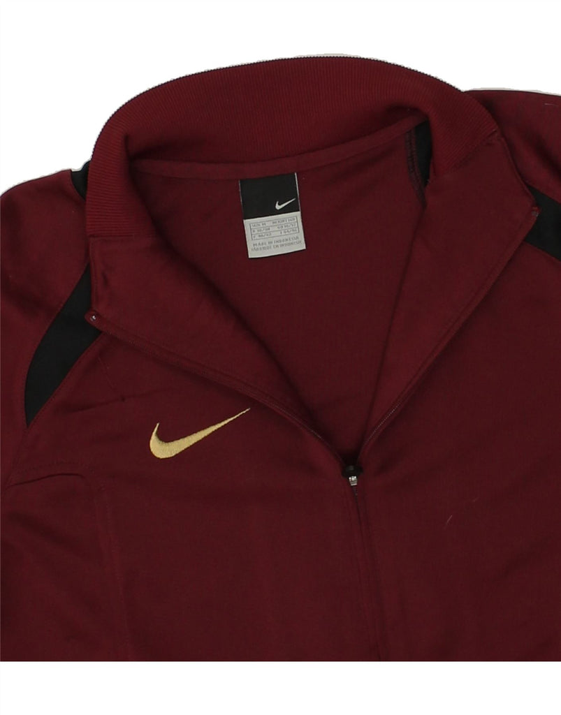 NIKE Boys Tracksuit Top Jacket 10-11 Years Burgundy | Vintage Nike | Thrift | Second-Hand Nike | Used Clothing | Messina Hembry 