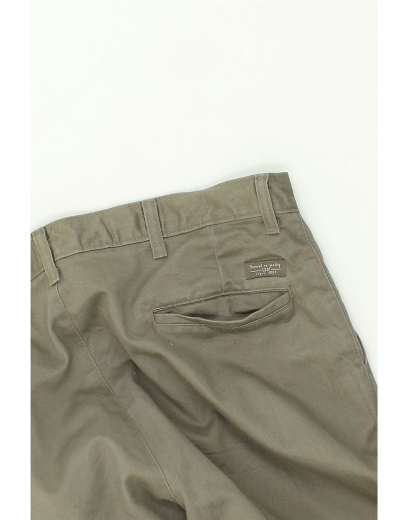 LEE Mens Straight Chino Trousers W38 L32 Khaki Cotton | Vintage Lee | Thrift | Second-Hand Lee | Used Clothing | Messina Hembry 