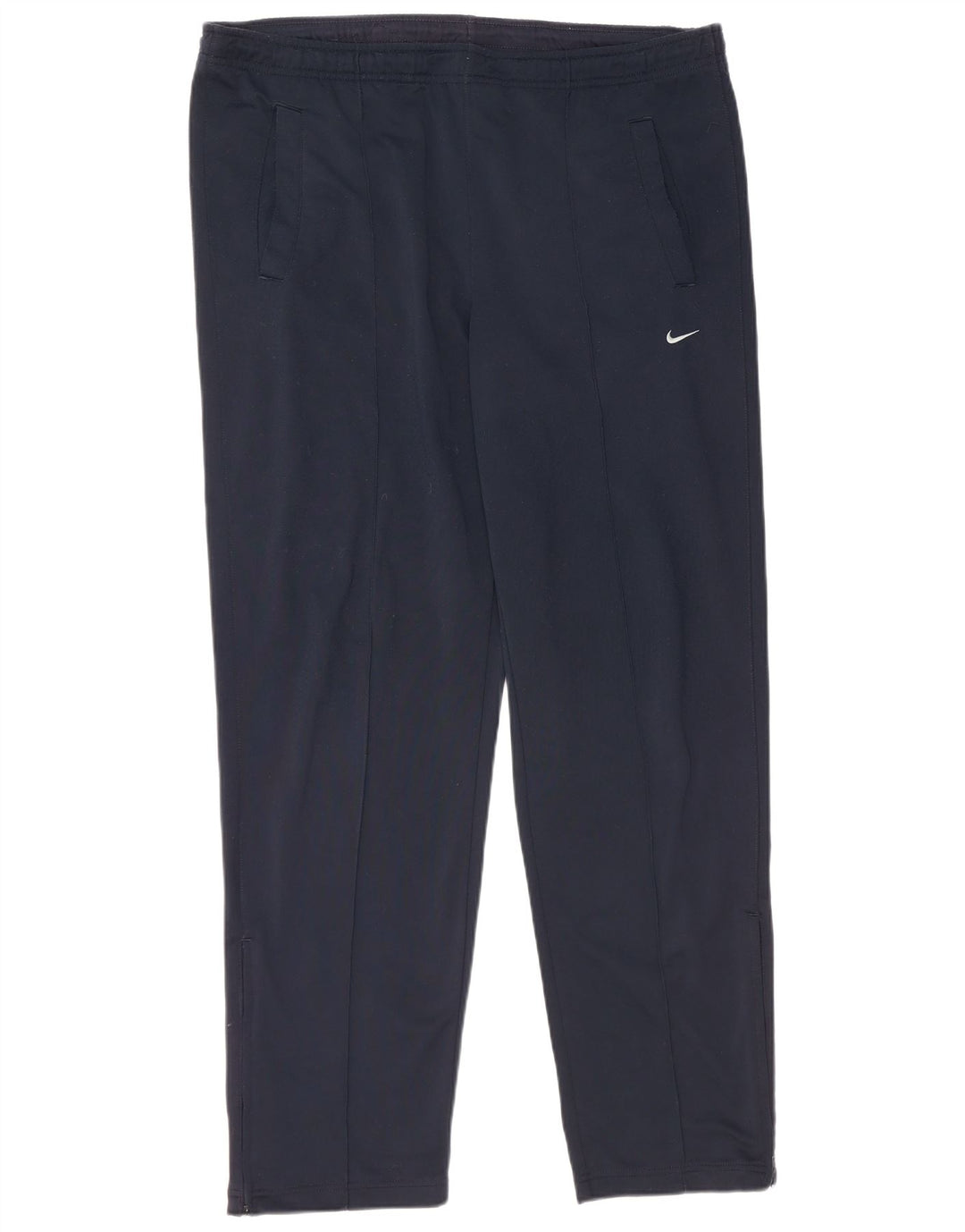 NIKE Mens Tracksuit Trousers Large  Navy Blue Polyester
