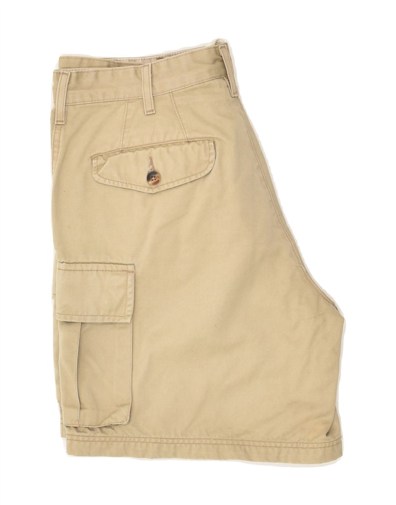 TOMMY HILFIGER Mens Cargo Shorts W31 Medium Beige Cotton | Vintage Tommy Hilfiger | Thrift | Second-Hand Tommy Hilfiger | Used Clothing | Messina Hembry 