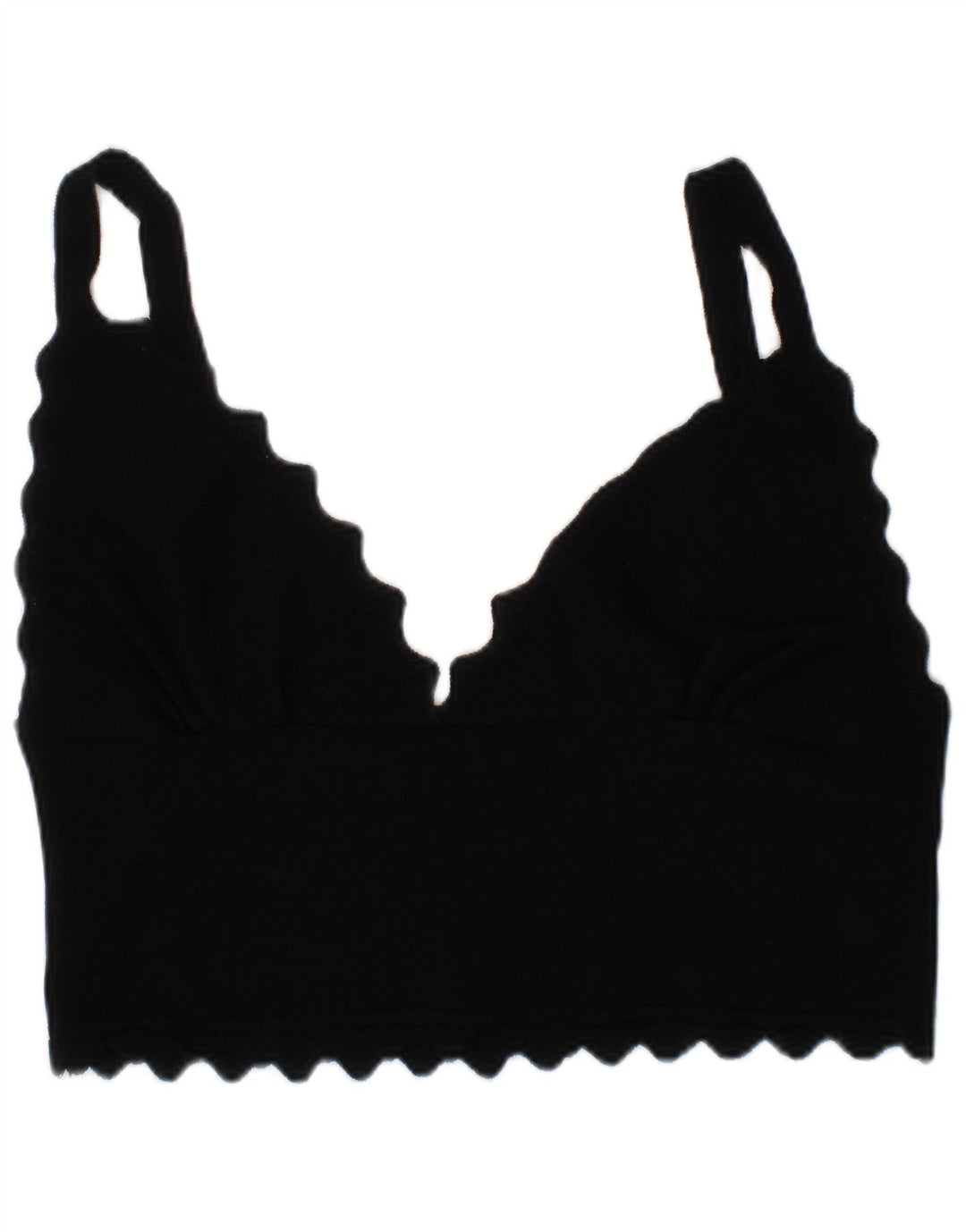 Zara Womens Bra Crop Top Medium Black Modern