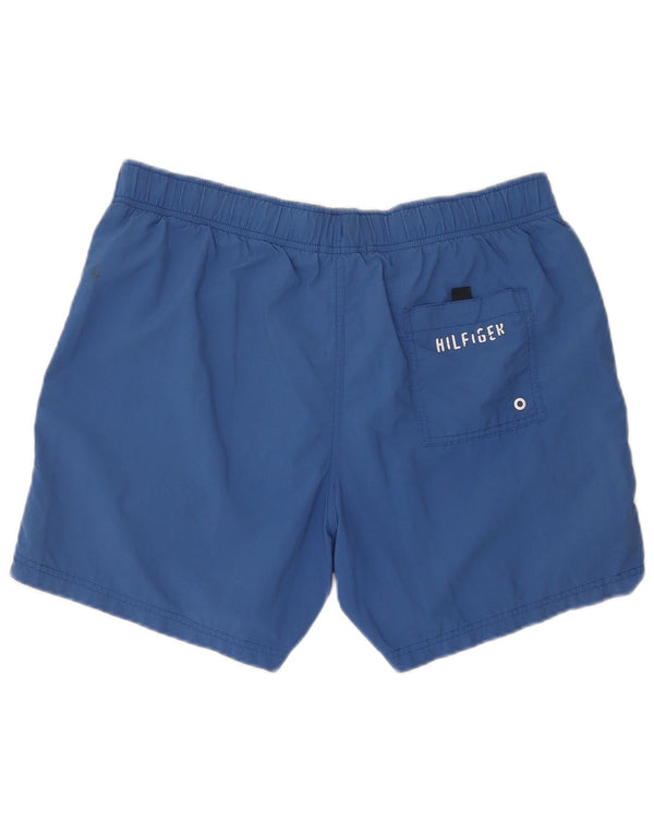 Tommy Hilfiger Mens Swimming Shorts Large Blue Colourblock Polyamide
