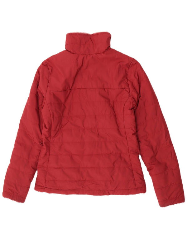 The North Face Womens Reversible Padded Jacket UK10 Small Burgundy