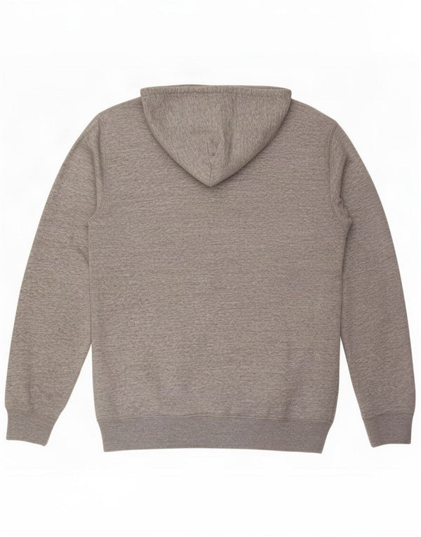 Champion Mens Graphic Hoodie Jumper Large Grey Flecked Cotton