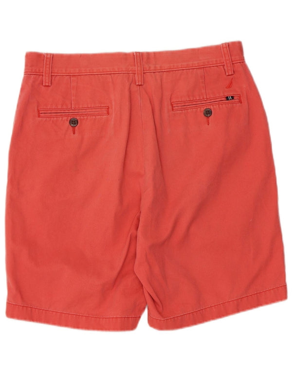 Nautica Mens Chino Shorts W30 Medium Red Cotton