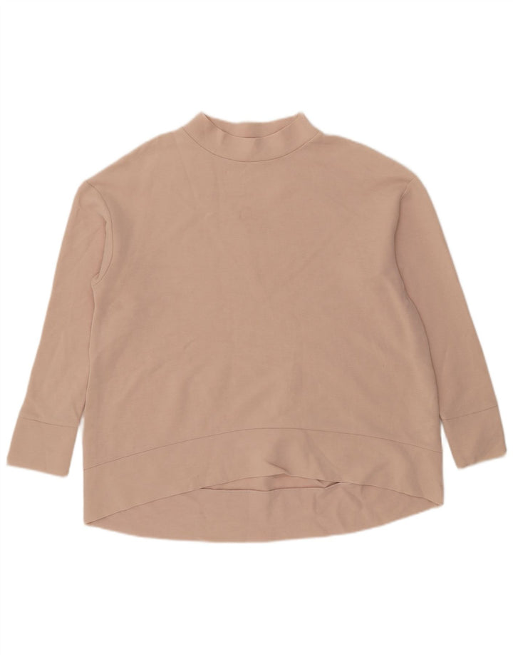 Cos Womens Oversized Sweatshirt Jumper UK 14 Medium Beige Cotton