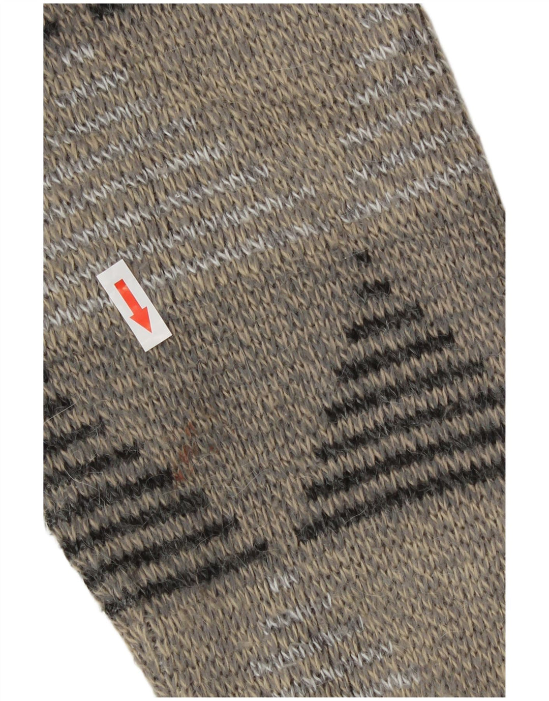Rinaldi Mens Cardigan Sweater Large Grey Geometric Wool