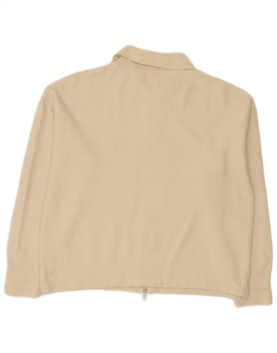 Massimo Dutti Womens Oversized Cardigan Sweater UK 10 Small Off White