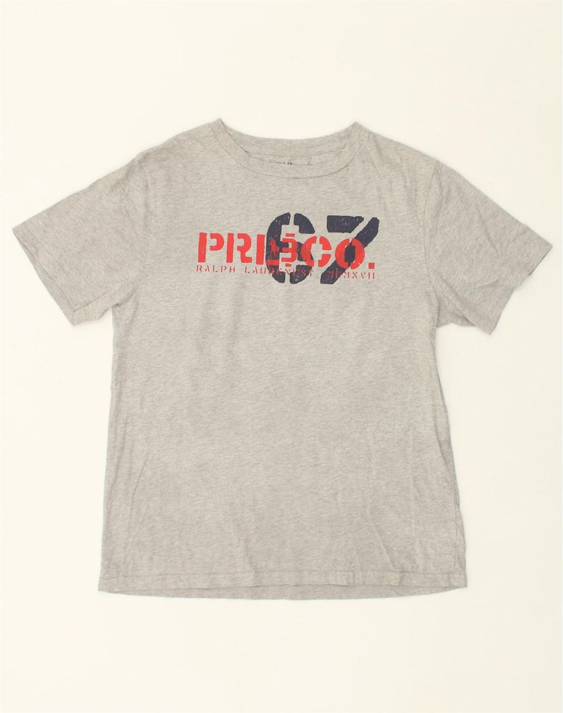 POLO RALPH LAUREN Boys Graphic T-Shirt Top 14-15 Years Large  Grey | Vintage Polo Ralph Lauren | Thrift | Second-Hand Polo Ralph Lauren | Used Clothing | Messina Hembry 