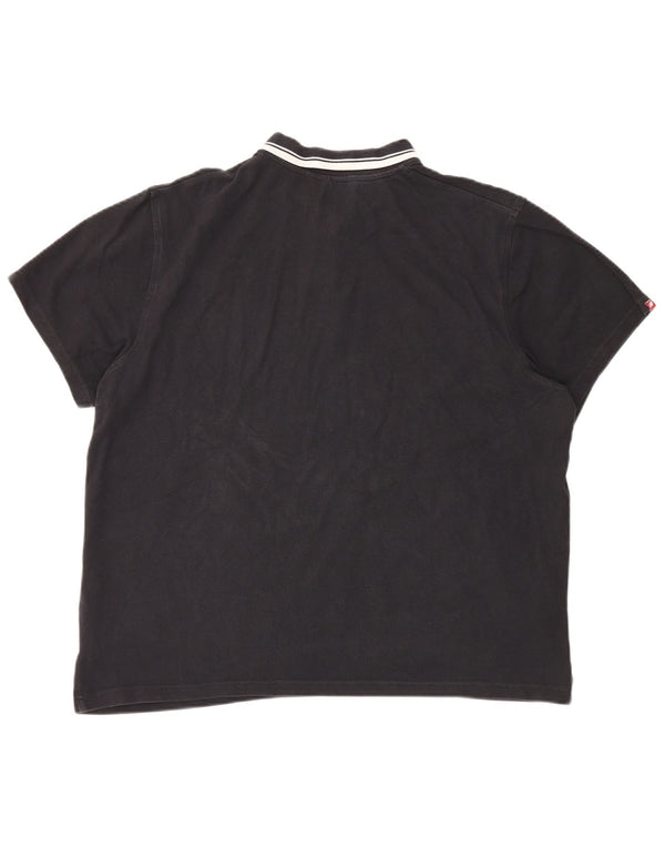 New Balance Mens Polo Shirt XL Black Cotton