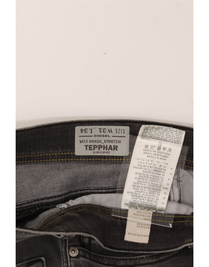 DIESEL Mens Tepphar Carrot Slim Jeans W31 L34 Grey Cotton Vintage Diesel and Second-Hand Diesel from Messina Hembry 