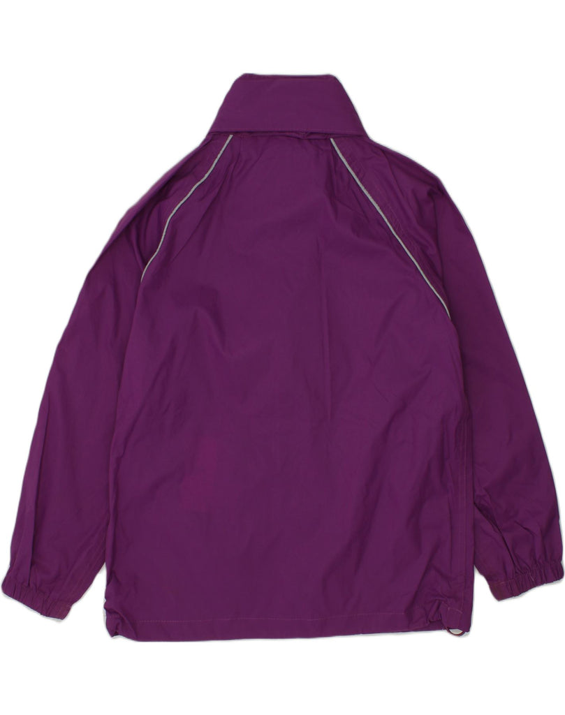 MOUNTAIN WAREHOUSE Boys Hooded Rain Jacket 7-8 Years Purple Nylon | Vintage Mountain Warehouse | Thrift | Second-Hand Mountain Warehouse | Used Clothing | Messina Hembry 